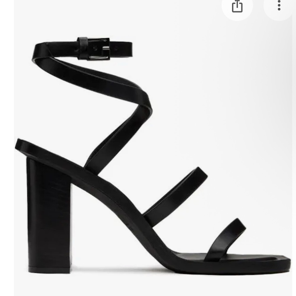 Max Mara Black Juttal Heeled Sandals Sz 10